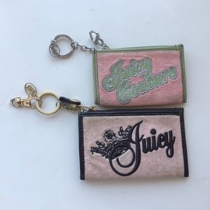 Set of two Juicy Couture key pouches